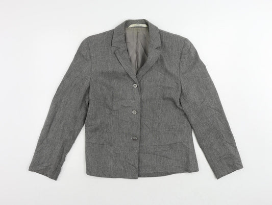 Womens UK Size 12 St Michael Grey Jacket