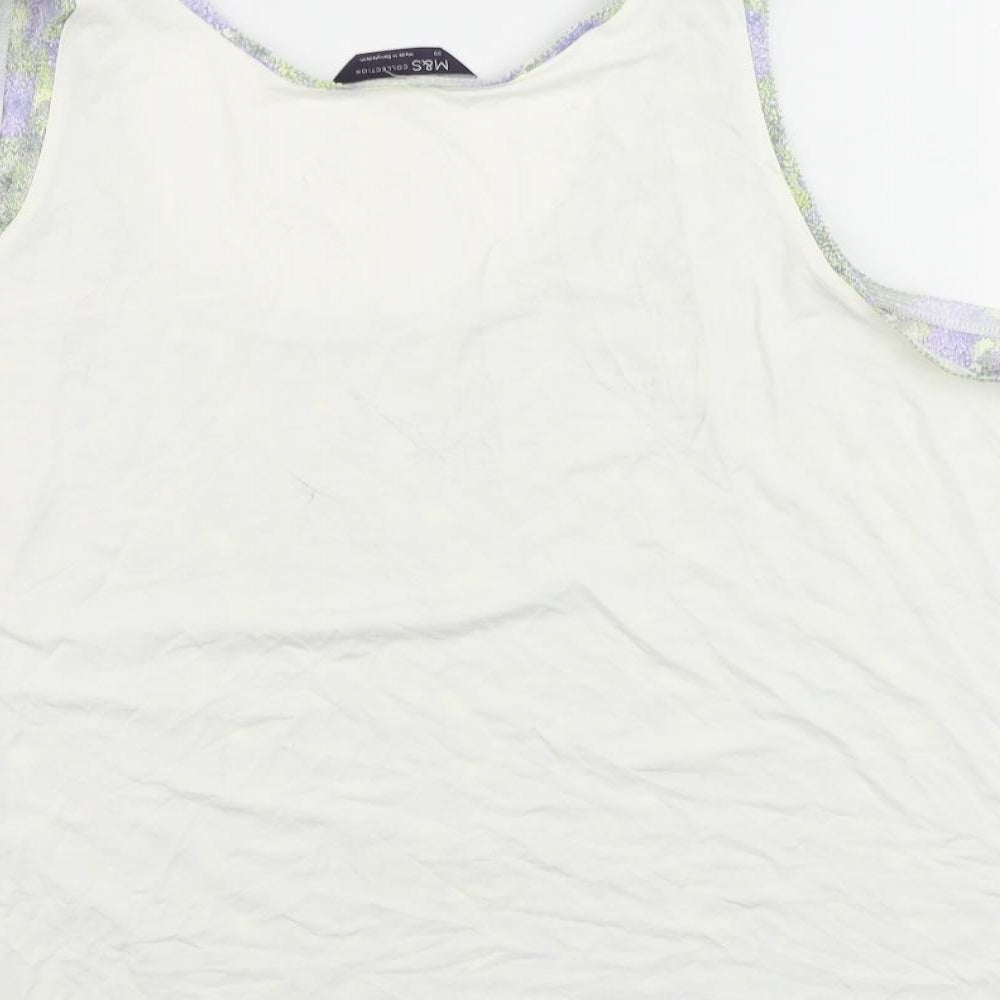 Womens UK Size 20 Marks and Spencer Purple Basic Tank