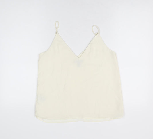 Womens UK Size 8 H&M Ivory Camisole T-Shirt