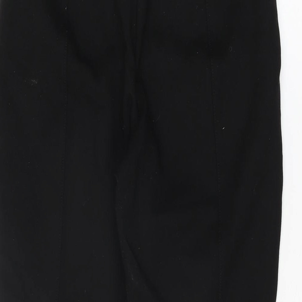 Womens UK Size 8 River Island Pedal Pusher Black Leggings