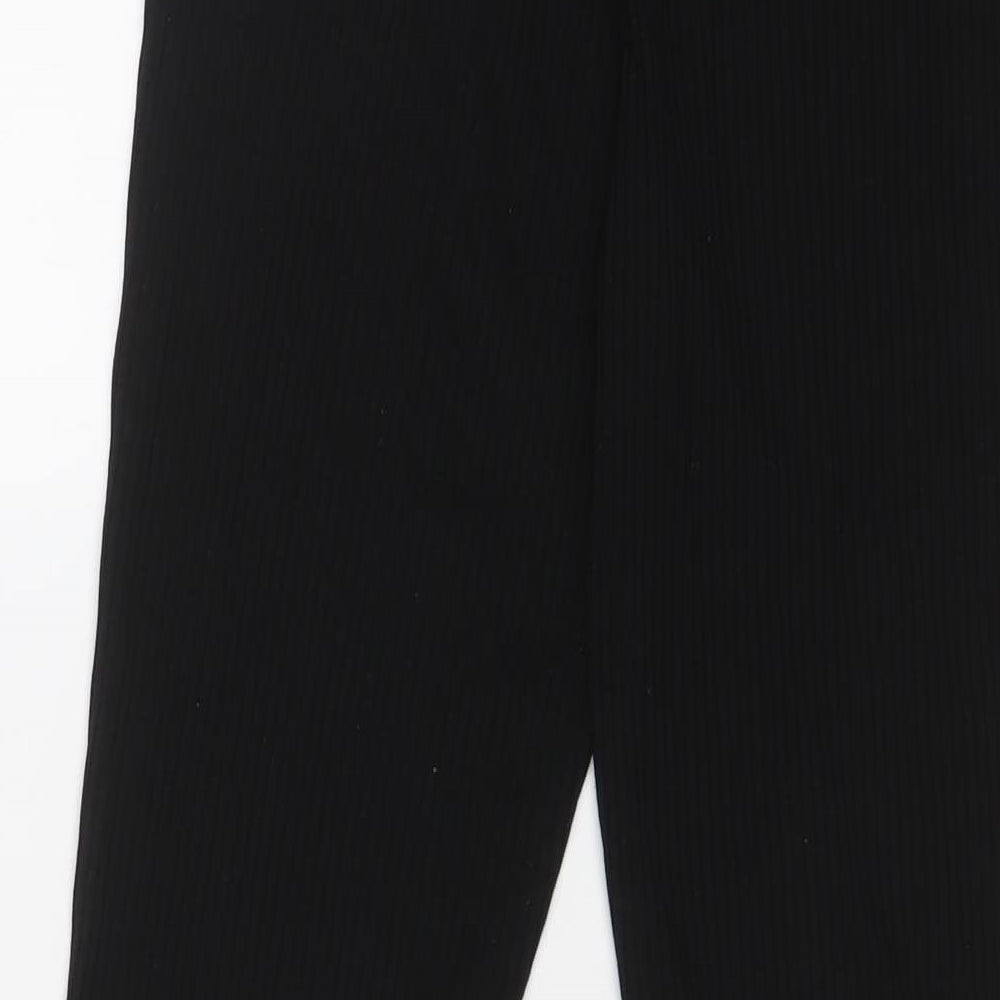 Womens UK Size 10 ASOS Regular Fit Black Trousers