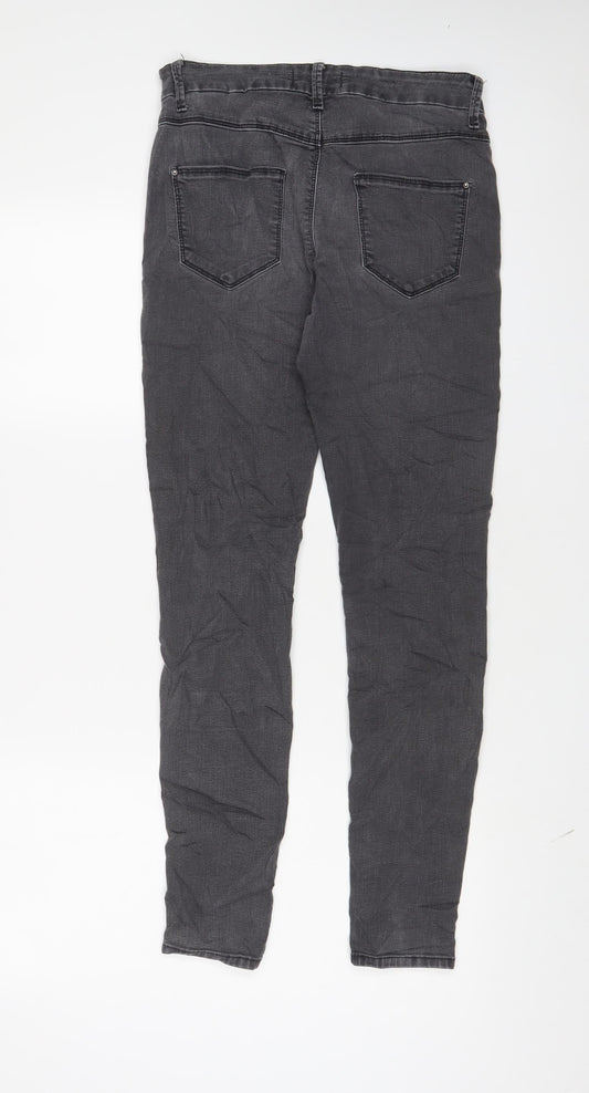 Womens UK Size 8 Marks and Spencer Regular Fit Skinny Grey Jeans