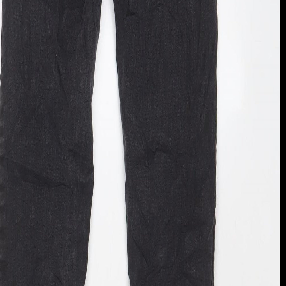Pull&Bear Womens Grey Cotton Skinny Jeans Size 4 L26 in Regular Zip