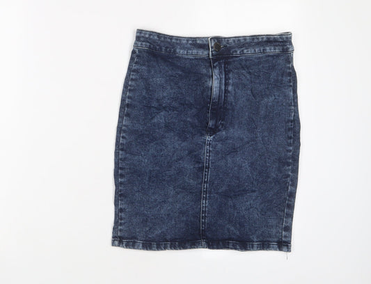 Womens UK Size 12 Miss Selfridge A-Line Denim Skirt