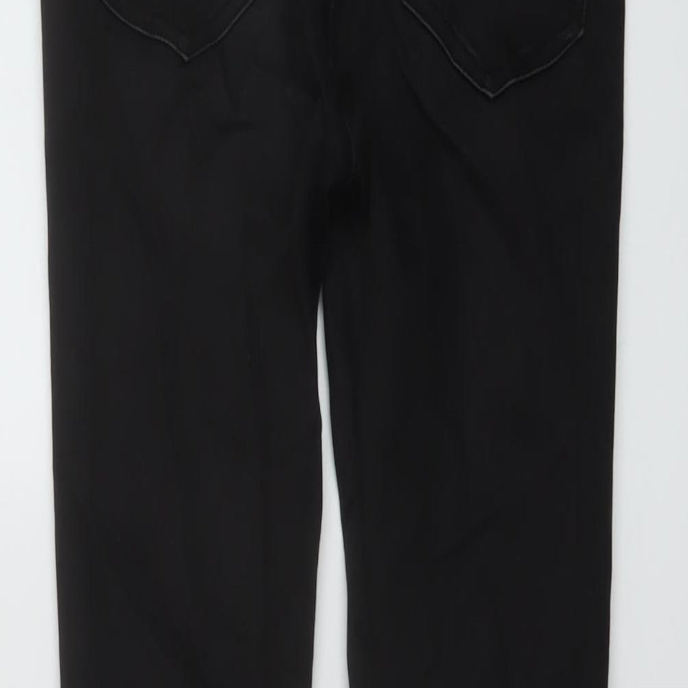 Golddigga Womens Black Cotton Skinny Jeans Size 6 L27 in Regular Button