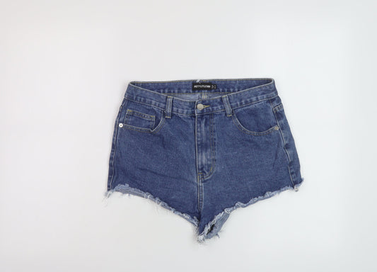 Womens UK Size 10 PRETTYLITTLETHING Regular Fit Hot Pants Shorts
