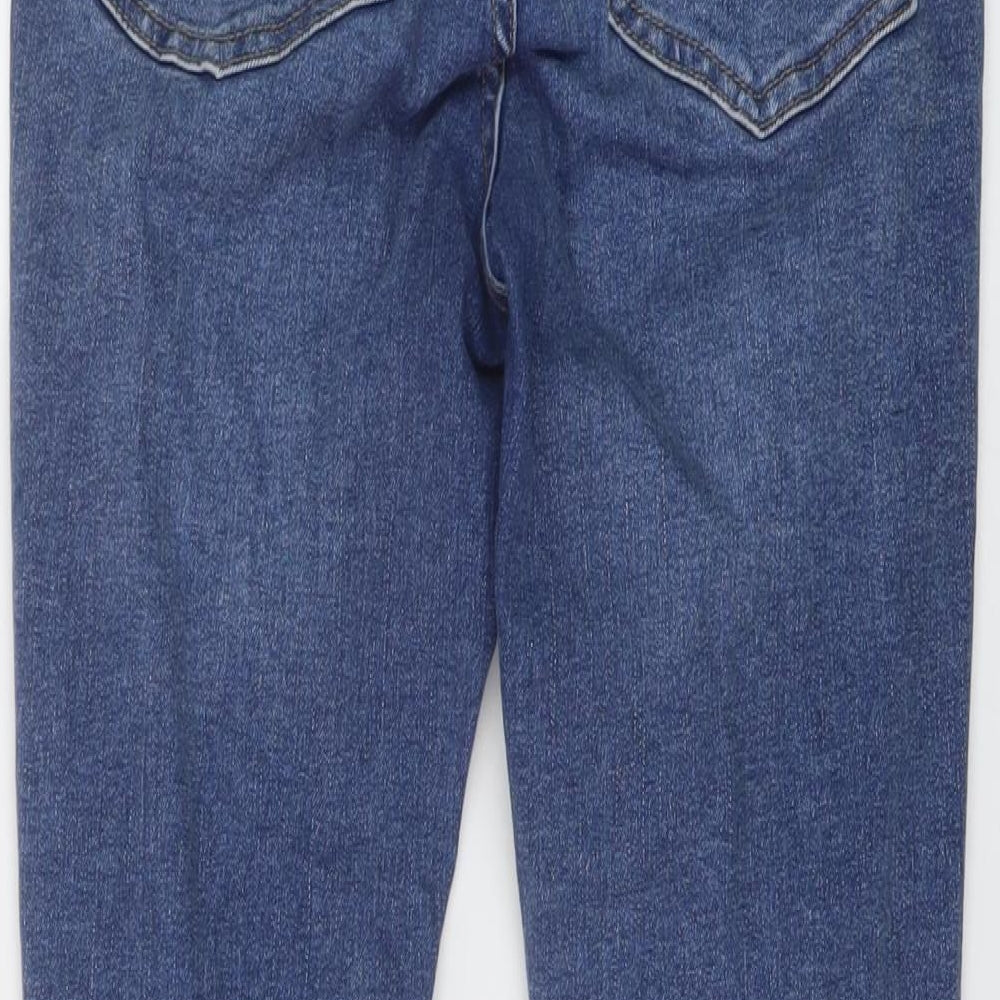 New Look Womens Blue Cotton Skinny Jeans Size 8 L27 in Regular Button
