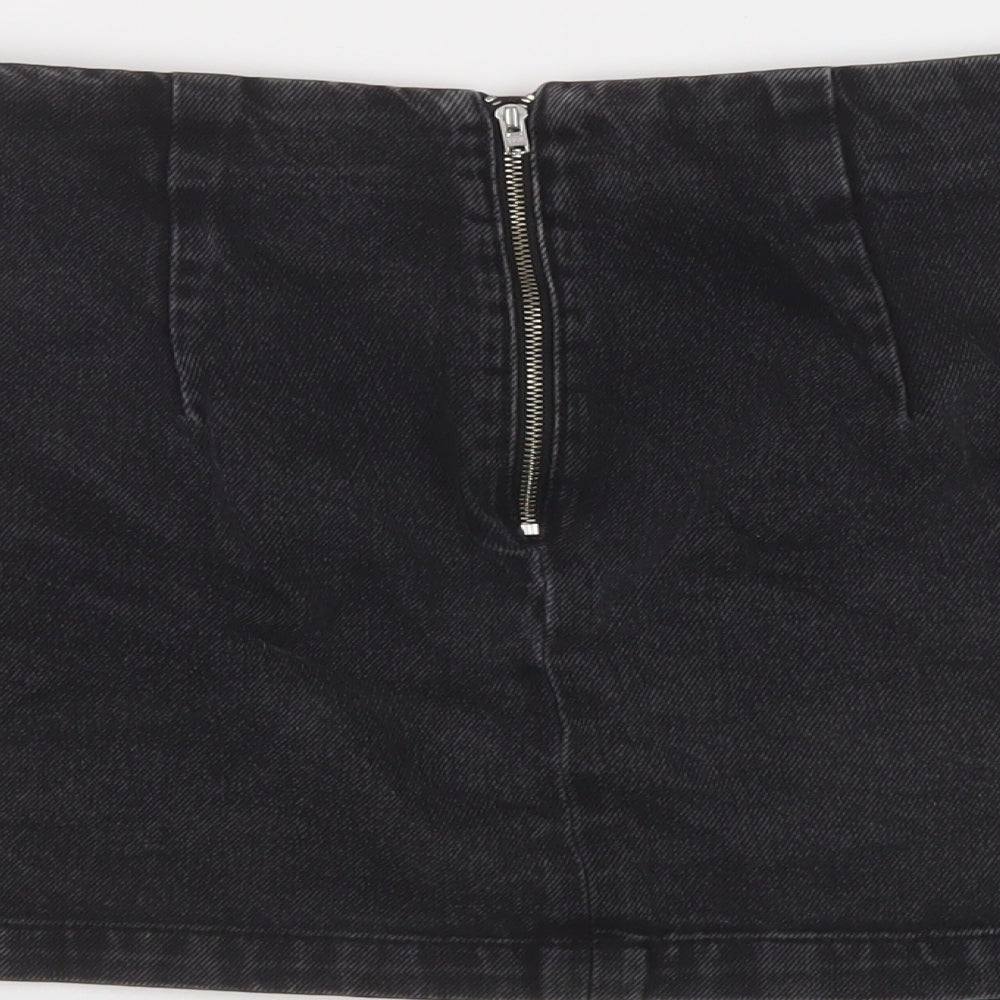 Womens UK Size 8 Topshop Mini Denim Skirt