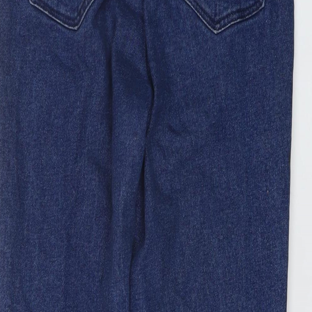 Womens UK Size 10 Stradivarius Slim Fit Mom Blue Jeans