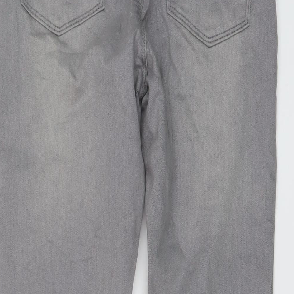 PEP&CO Womens Grey Cotton Jegging Jeans Size 8 L28 in Regular