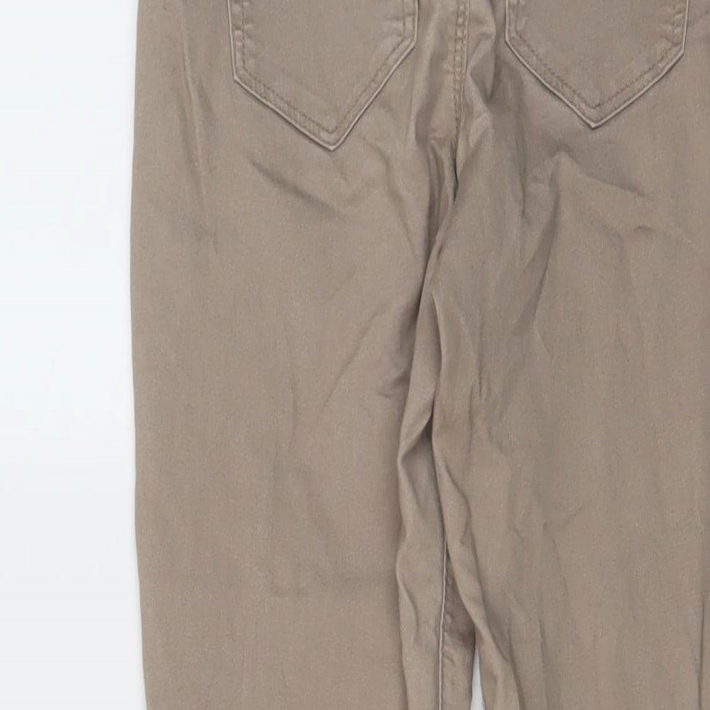 Denim & Co. Womens Beige Cotton Jegging Jeans Size 10 L28 in Regular