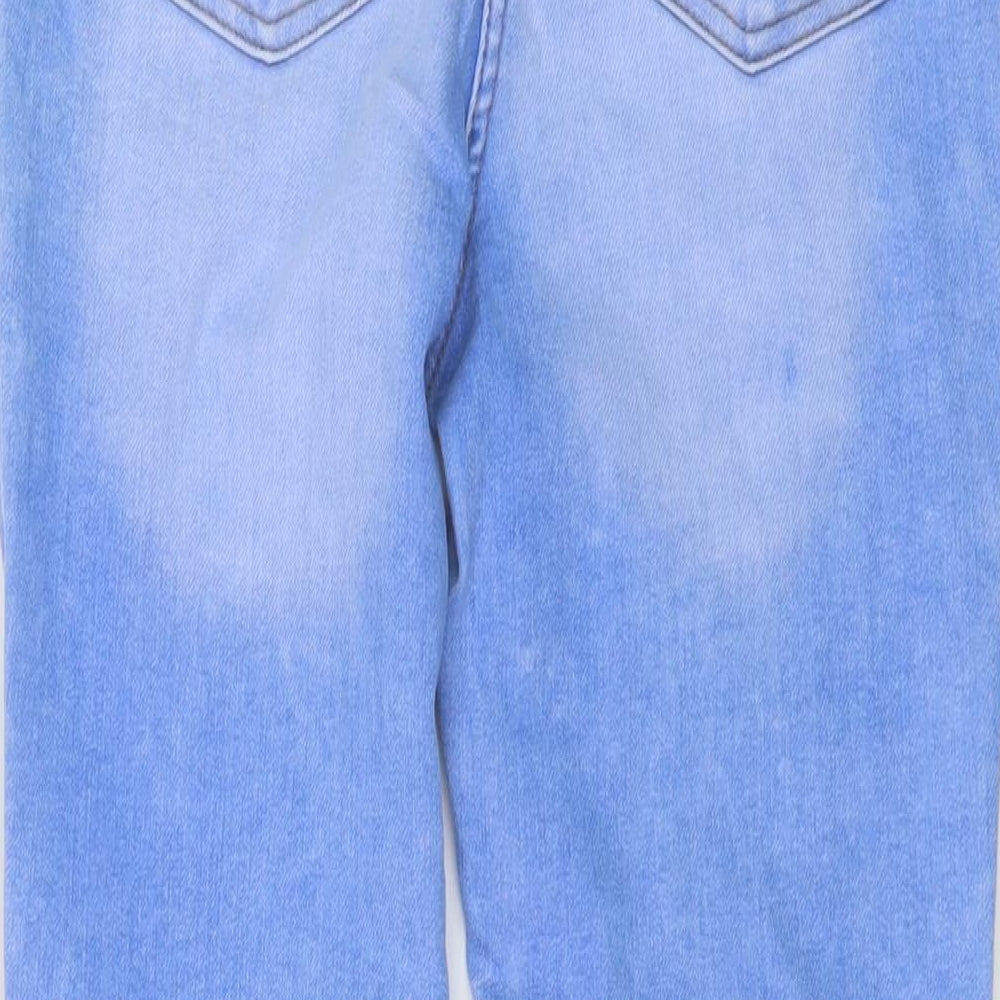 Womens UK Size 10 Papaya Regular Fit Skinny Blue Jeans