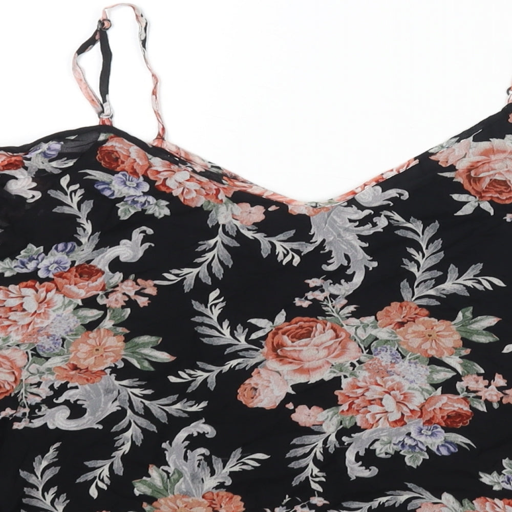 Womens UK Size 10 Forever New Black Basic Blouse