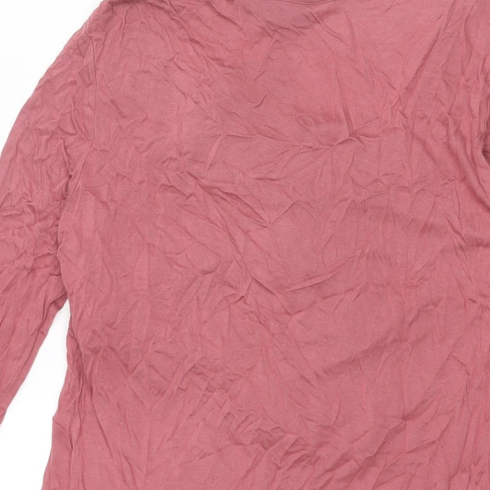 Womens UK Size 12 NEXT Pink Tunic Blouse