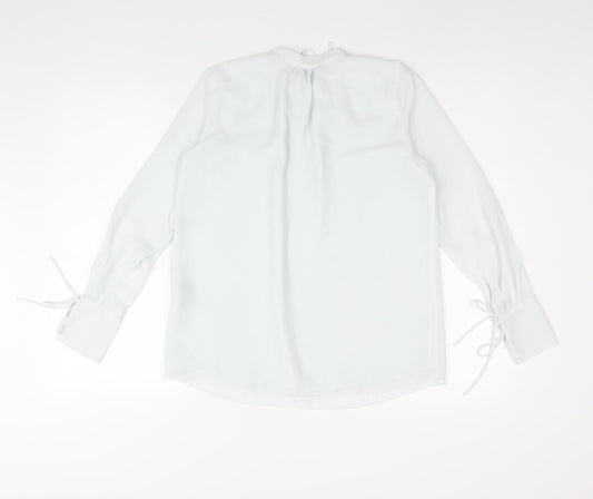 Womens UK Size XS H&M Blue Basic Blouse