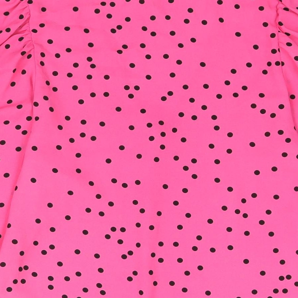 Womens UK Size 6 Marks and Spencer Pink Basic Blouse