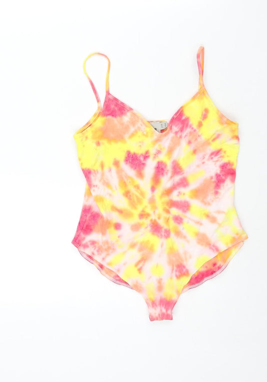 Womens UK Size 10 ASOS One-Piece Multicoloured Bodysuit