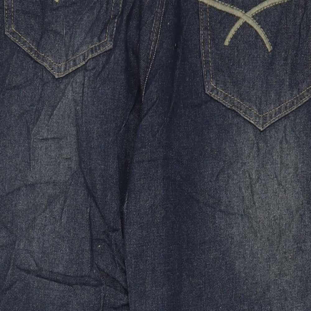 Urban Republic Mens Blue Cotton Straight Jeans Size 36 in L26 in Regular Zip - Short Leg