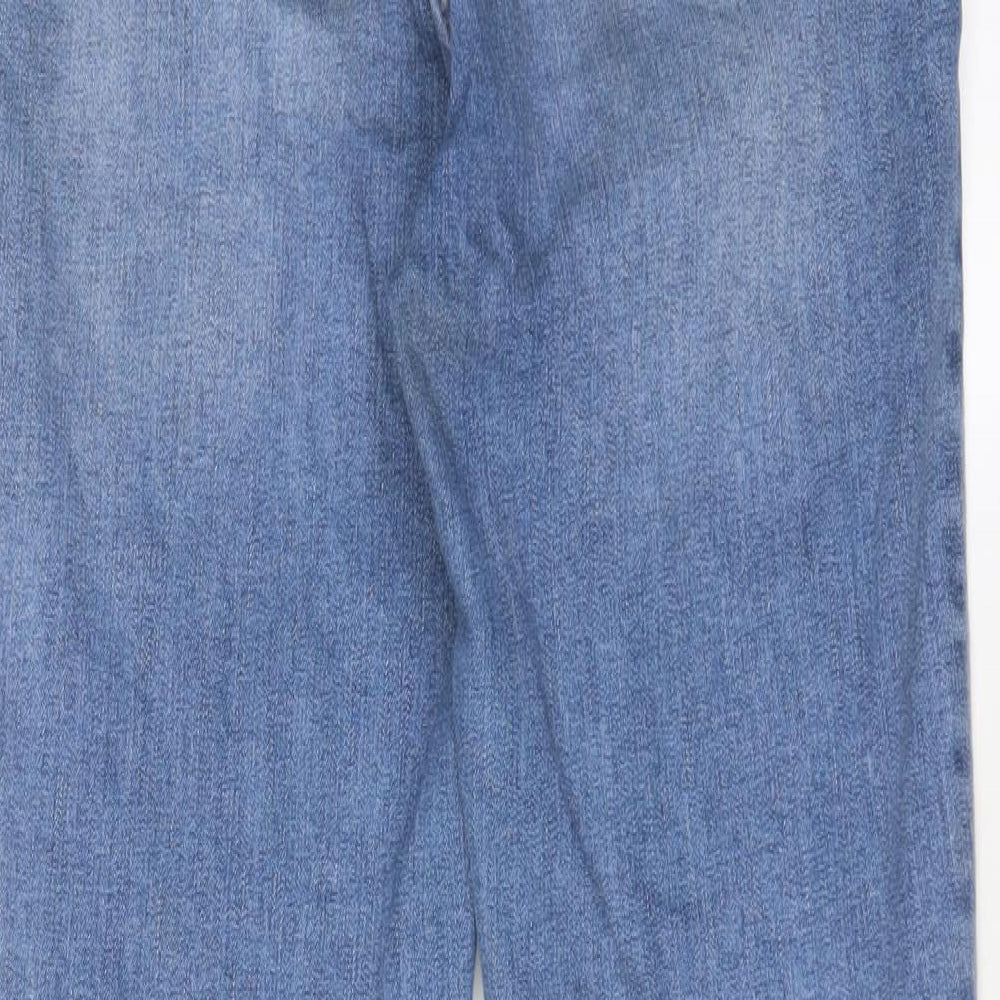 Denim & Co. Womens Blue Cotton Skinny Jeans Size 12 L30 in Regular Zip