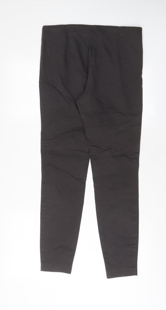 Womens UK Size 12 H&M Regular Fit Brown Trousers
