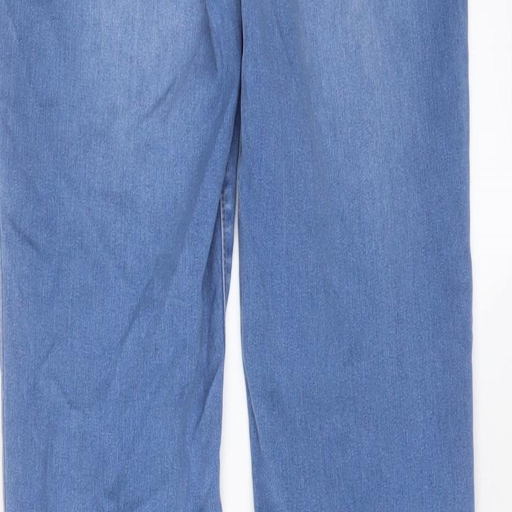 New Look Womens Blue Cotton Skinny Jeans Size 10 L29 in Regular Zip