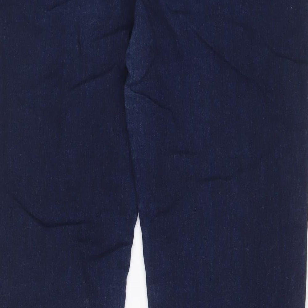 Denim & Co. Womens Blue Cotton Skinny Jeans Size 14 L34 in Regular Zip