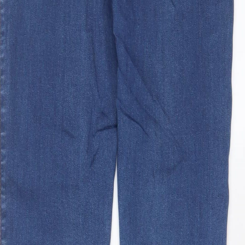 Womens UK Size 10 Crafted Regular Fit Skinny Blue Jeans