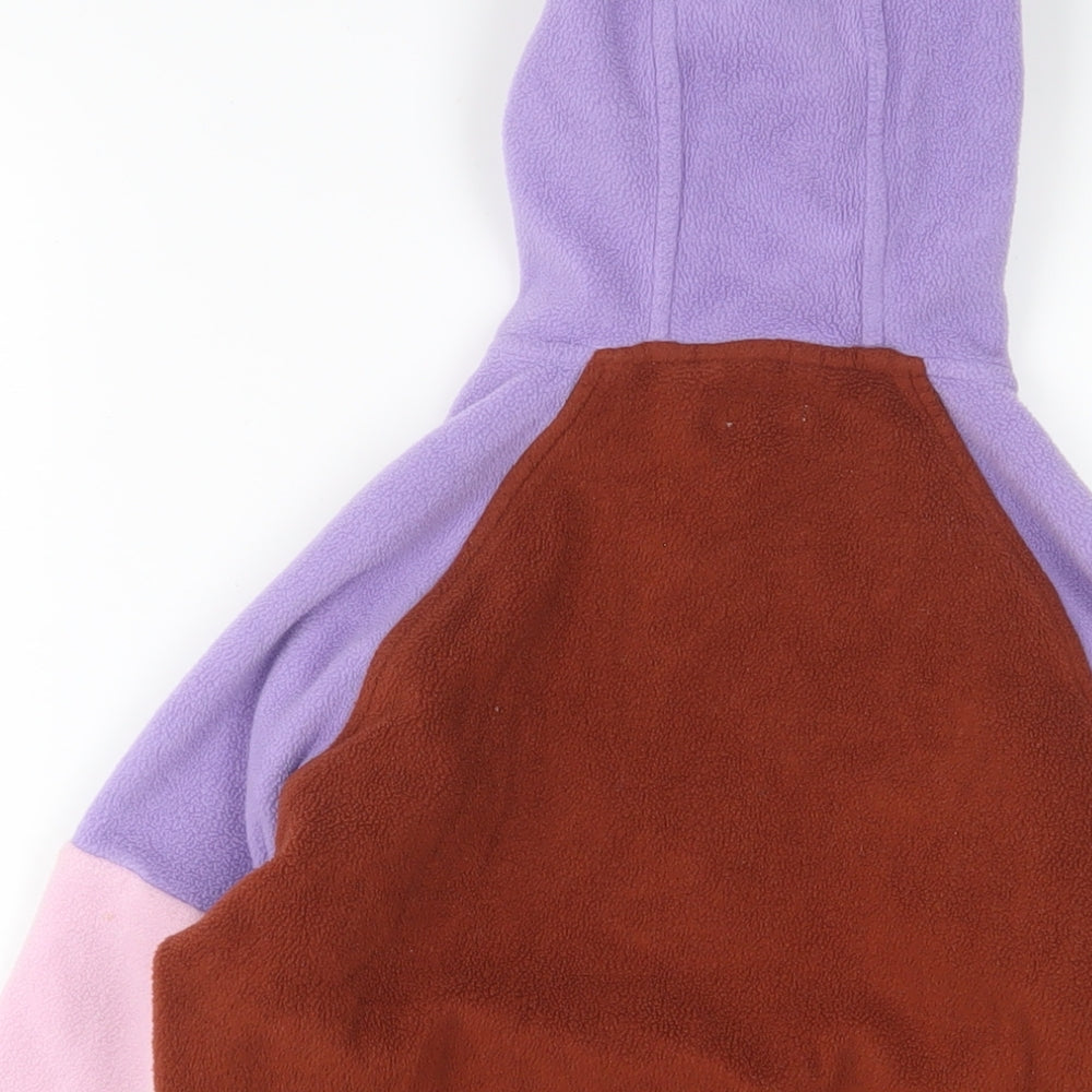 Brand and care label for Next girls’ multicoloured jacket, size 9, years zip
