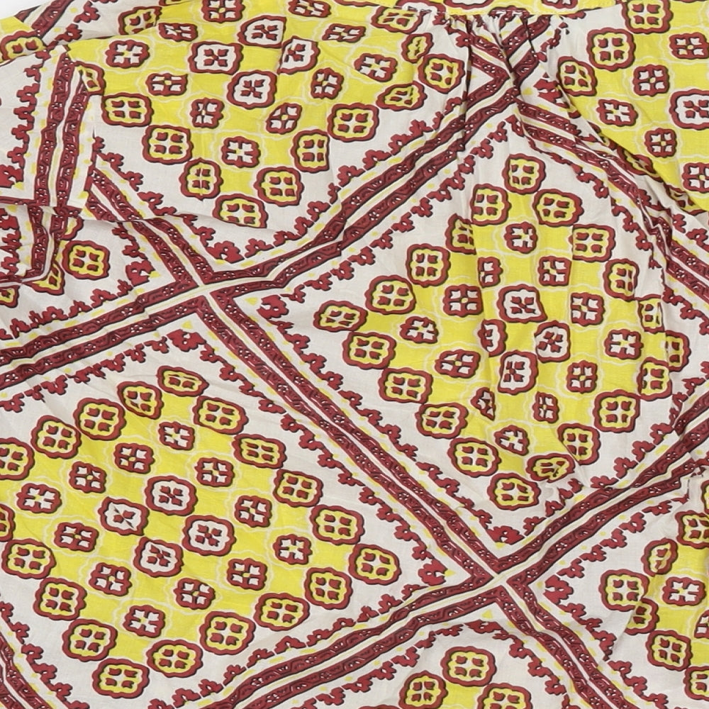 Womens UK Size 16 Marks and Spencer Yellow Basic Blouse