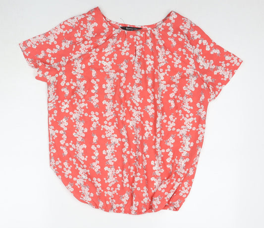 Womens UK Size 12 Bonmarché Pink Basic Blouse
