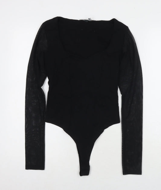 Womens UK Size 8 ASOS One-Piece Black Bodysuit