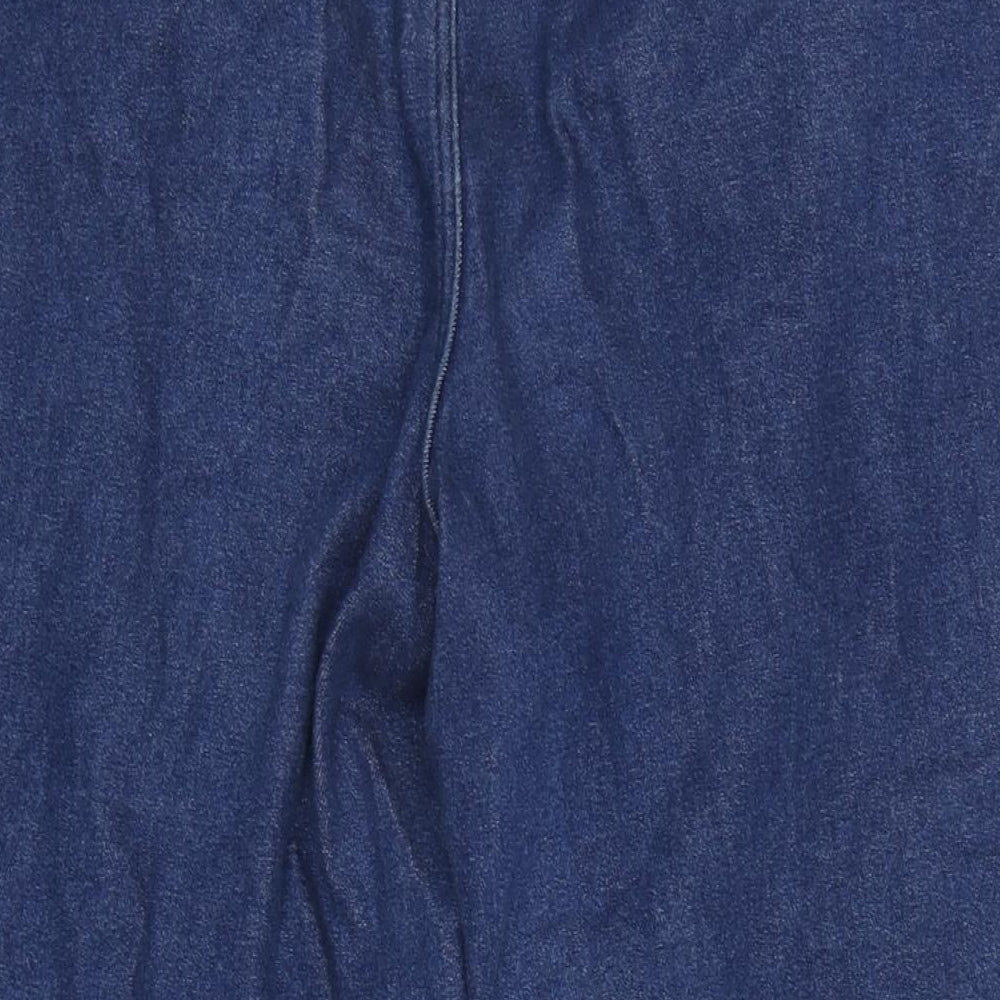 Pegasus Womens Blue Cotton Blend Straight Jeans Size 38 in L26 in Regular Tie