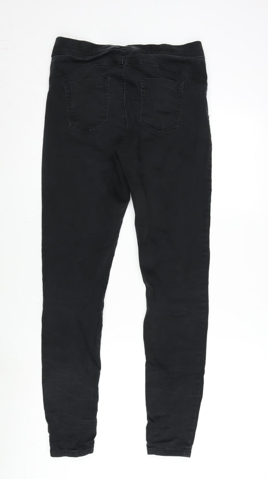 Denim & Co. Womens Grey Cotton Blend Jegging Jeans Size 14 L31 in Regular