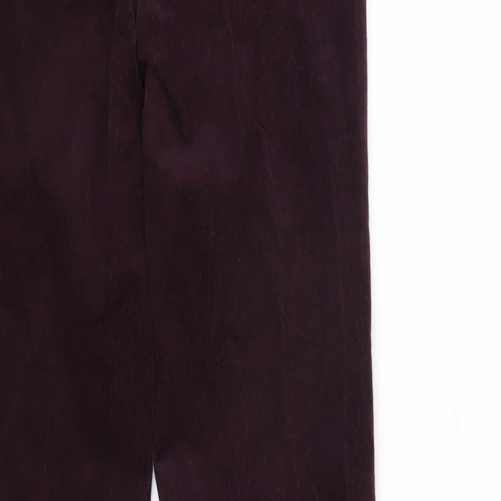 Womens UK Size 8 Marks and Spencer Regular Fit Purple Trousers