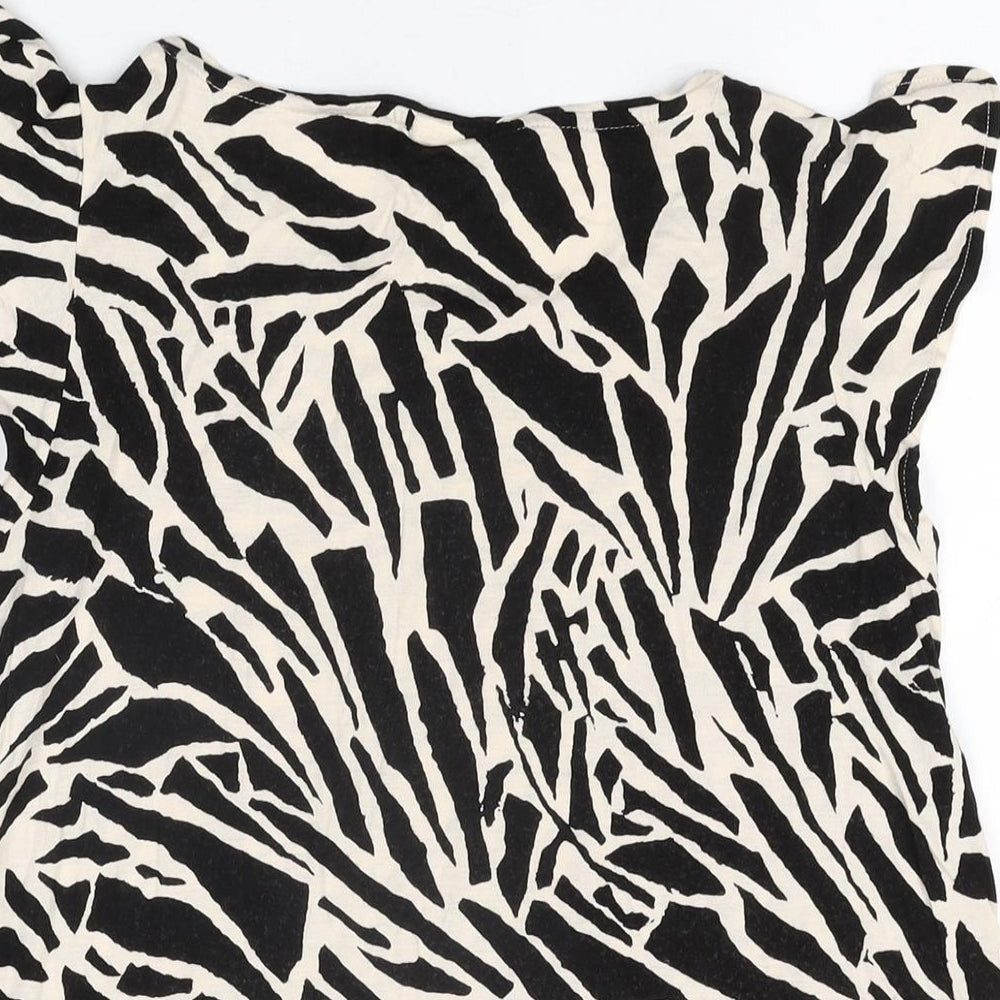 Womens UK Size M H&M Ivory Basic T-Shirt