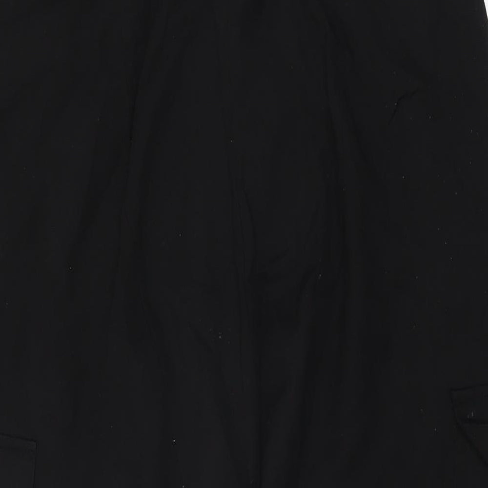 Womens UK Size S Zara Regular Fit Black Trousers