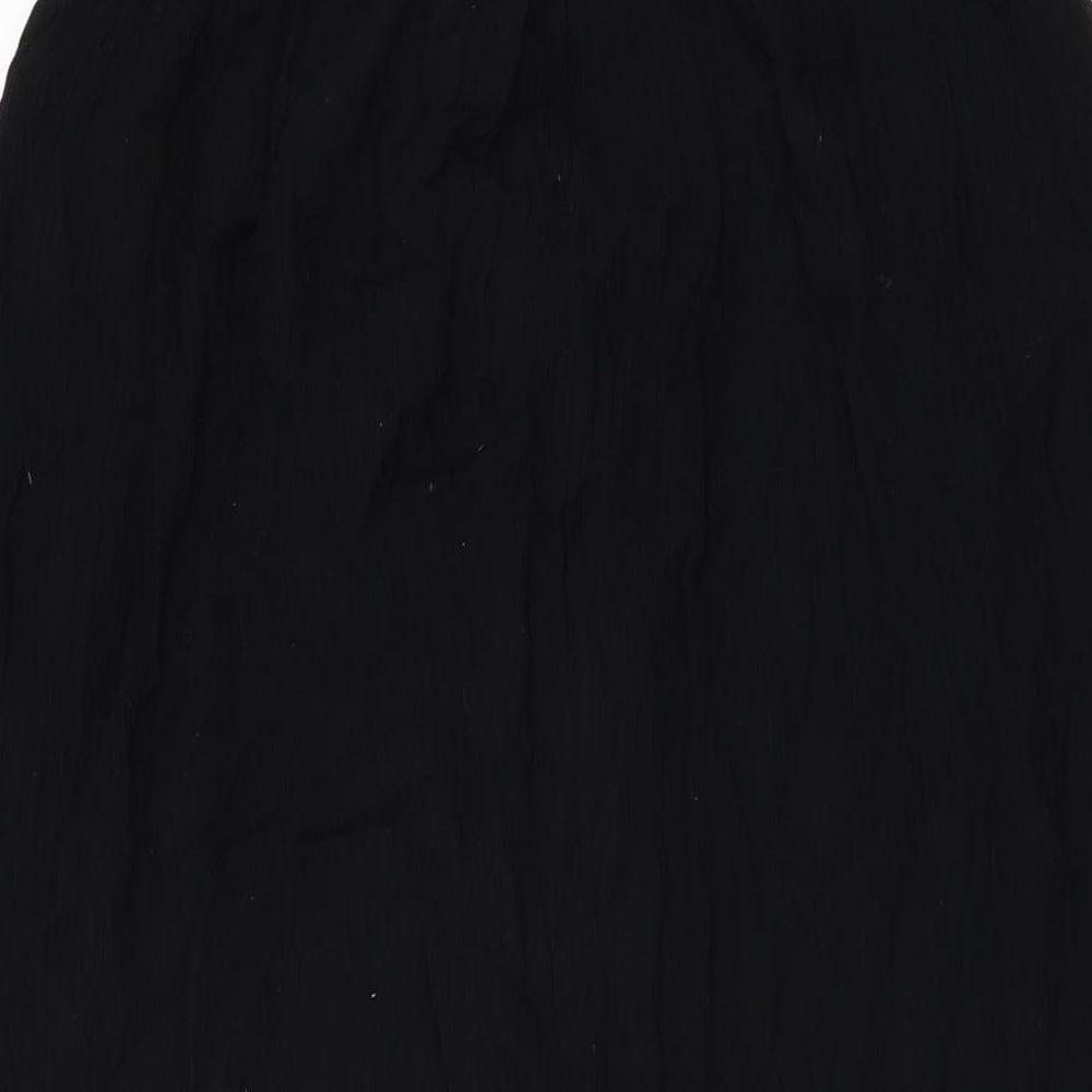 Millenium Womens Black Polyester Swing Skirt Size M