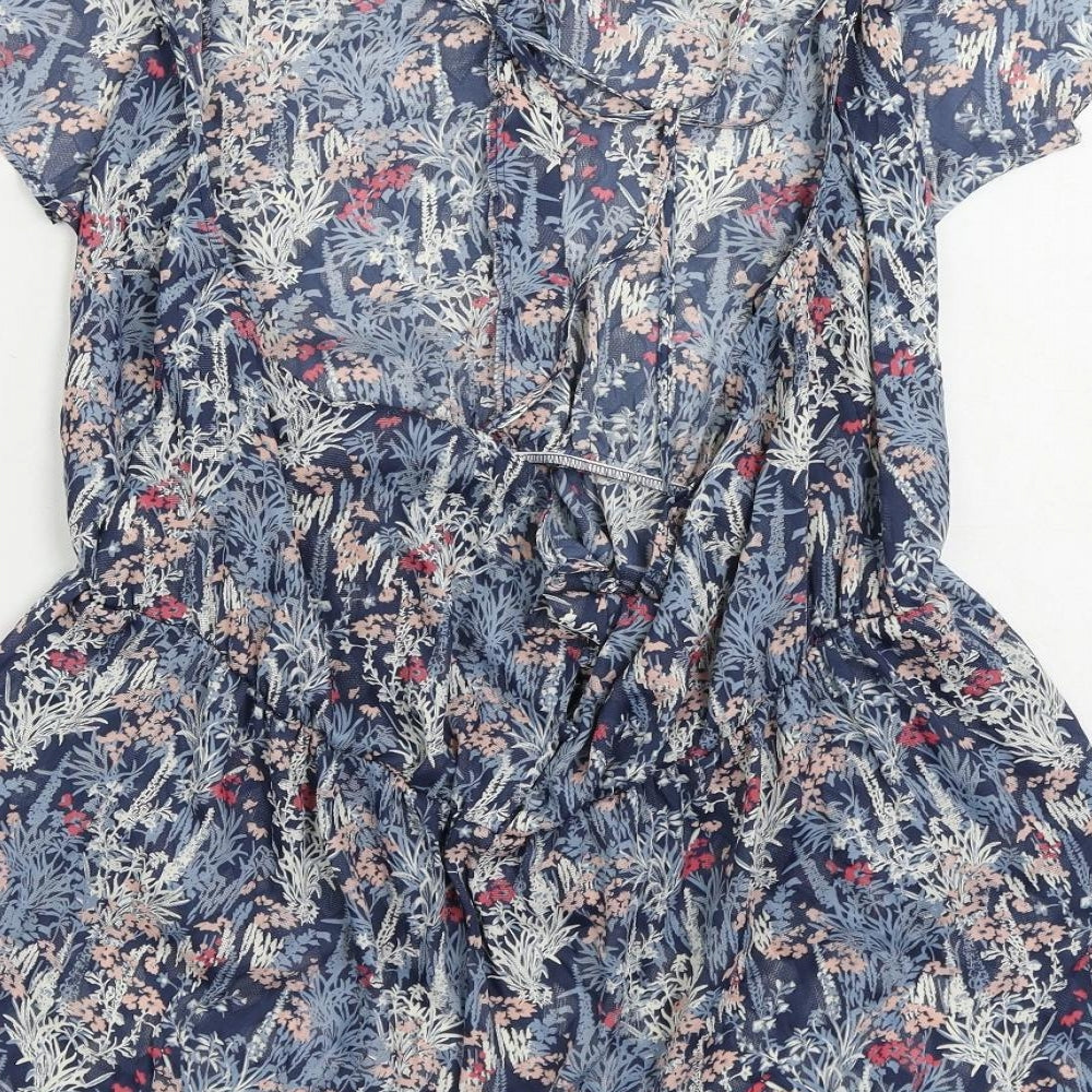 Womens UK Size 18 NEXT Blue Basic Blouse