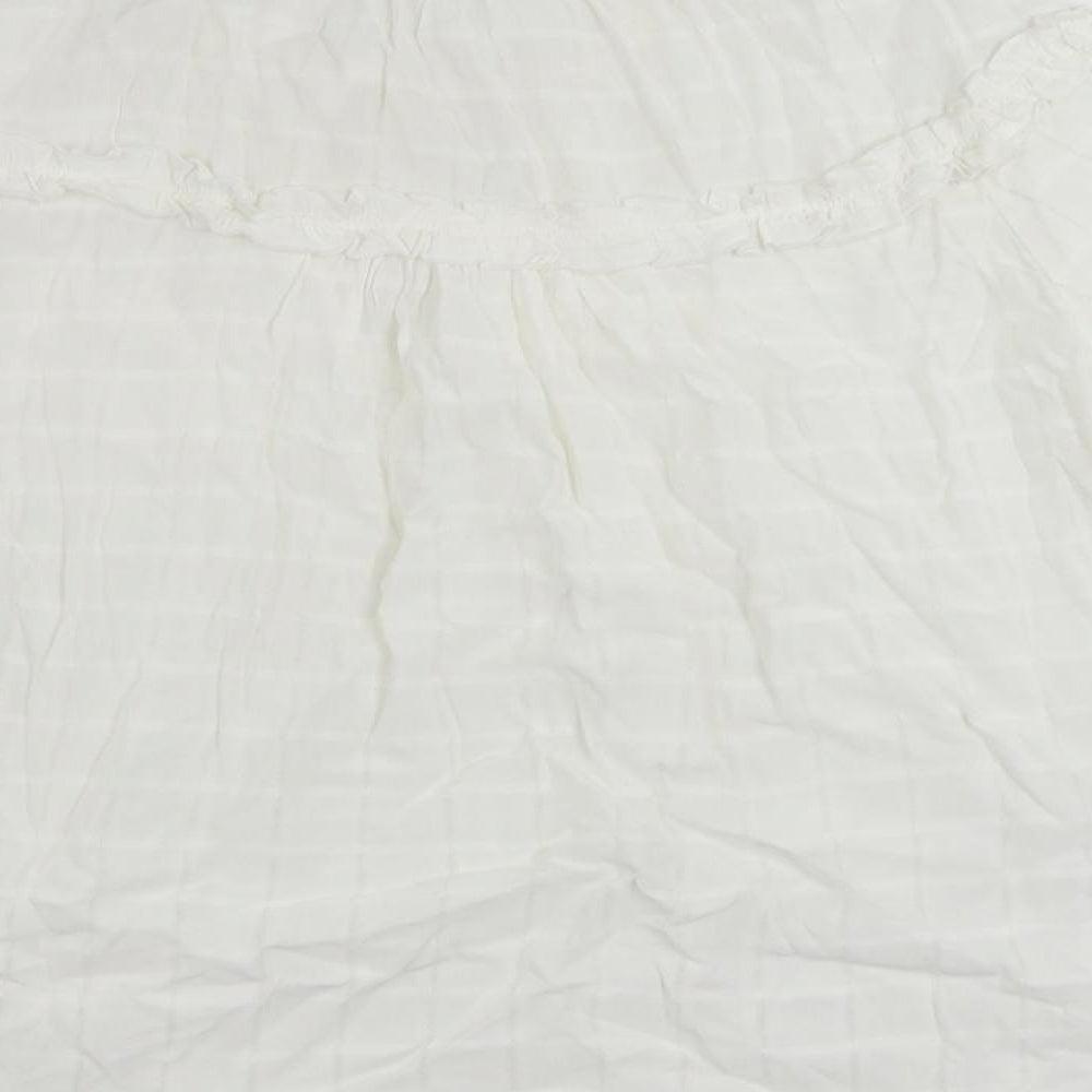 Womens UK Size 12 River Island White Basic Blouse