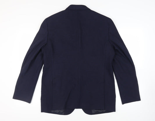 Mens UK Size 42 Marks and Spencer Regular Blue Suit Jacket