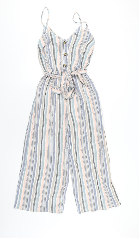 Womens UK Size 6 New Look One-Piece Multicoloured Jumpsuit