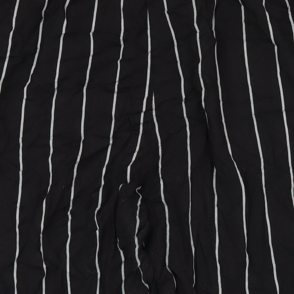 Womens UK Size XL PRETTYLITTLETHING Regular Fit Black Trousers