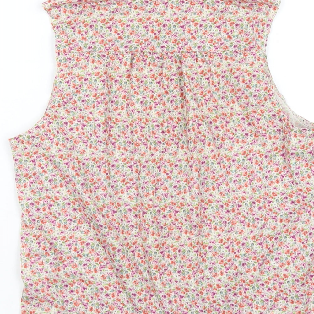 Womens UK Size 10 New Look Multicoloured Basic Button-Up