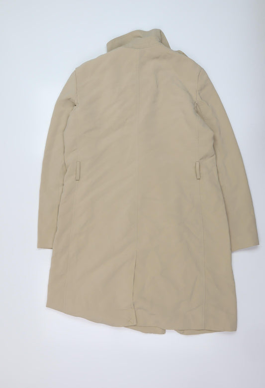 Womens UK Size 12 H&M Beige Overcoat