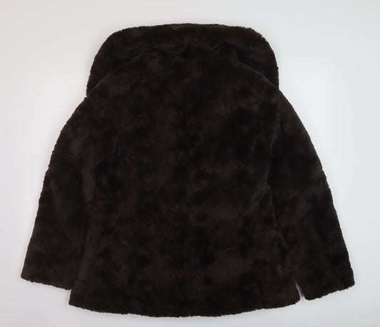 RJR.John Rocha Womens Brown Jacket Size 14 Hook & Eye