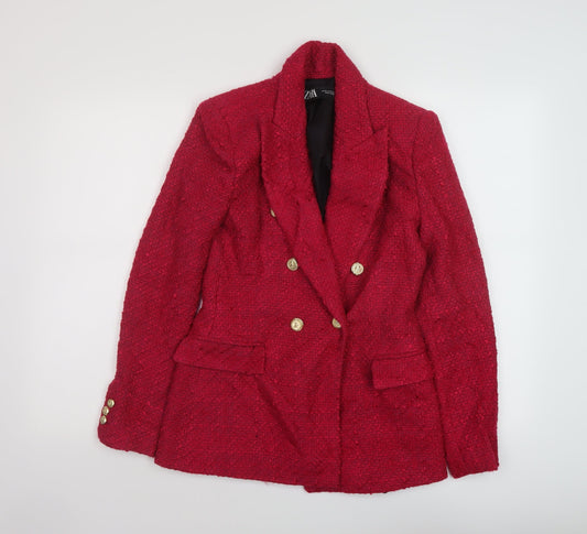 Womens UK Size XS Zara Pink Jacket