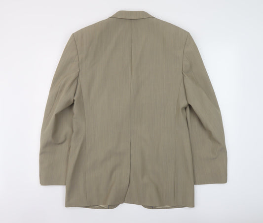 Mens UK Size 38 River Island Regular Beige Suit Jacket