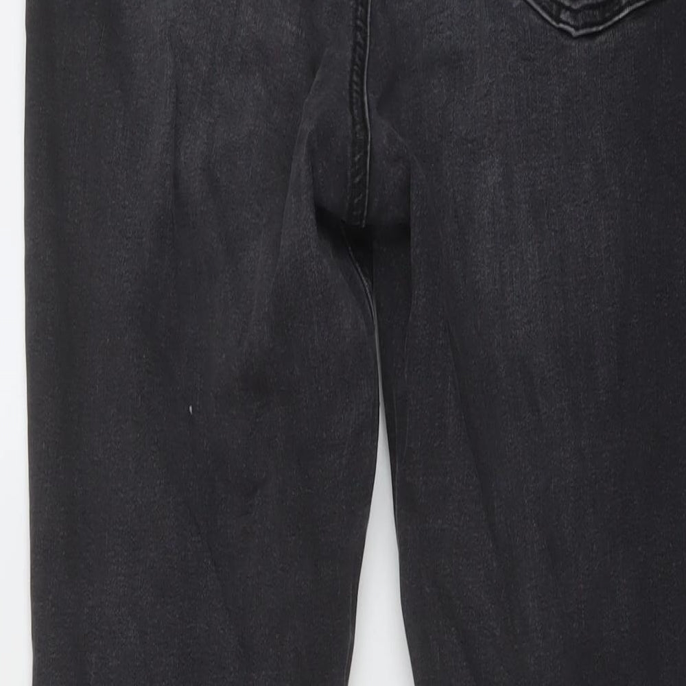 Denim & Co. Womens Grey Cotton Skinny Jeans Size 16 L29 in Regular Button