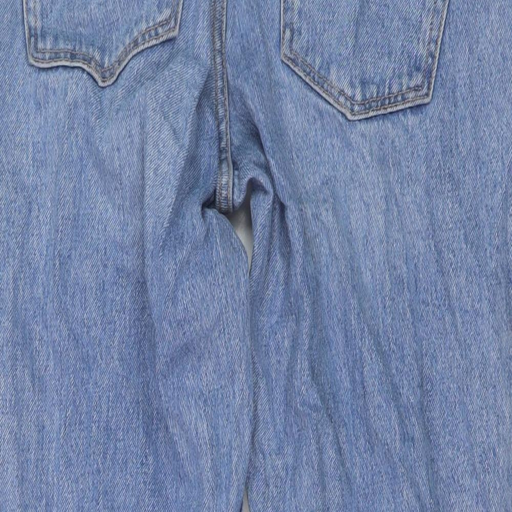 Topshop Womens Blue Cotton Mom Jeans Size 26 in L31 in Regular