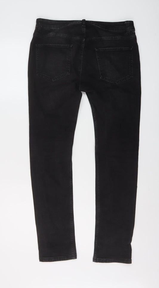 Womens UK Size 32 in Topman Regular Fit Skinny Black Jeans